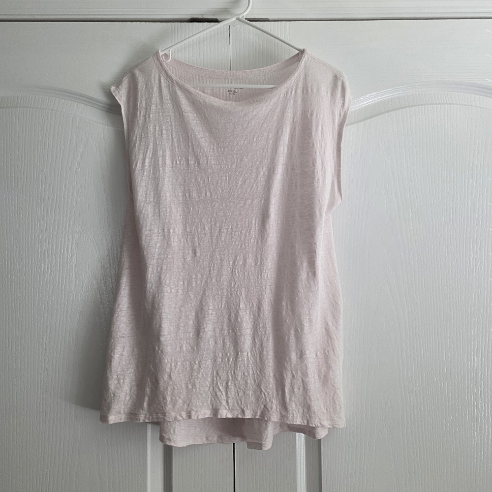 Eileen Fisher Top Short Sleeve Loose Fit Size XS Romantic Organic